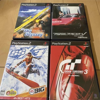 プレイステーション2(PlayStation2)のBest版 SSX3他コース系ソフト4本セット(家庭用ゲームソフト)