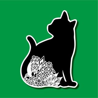 オリジナルステッカー(猫)(猫)