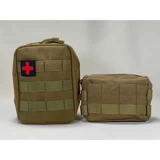 【カーキ】 タクティカルポーチ　ミリタリーポーチ　モールシステム　molle(その他)