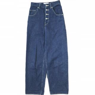 アダムエロぺ(Adam et Rope')のADAM ET ROPE アダムエロペ 21AW サスティナブルデニムパンツ GAS21110 34 Indigo ワイド ボタンフライ ジーンズ ボトムス【中古】【ADAM ET ROPE】(デニム/ジーンズ)