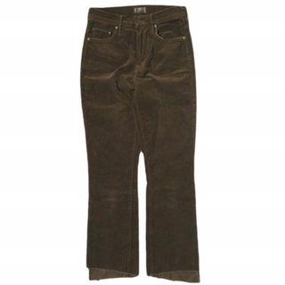 mother - MOTHER マザー 21AW アメリカ製 THE INSIDER CROP STEP FRAY カットオフコーデュロイパンツ 1157-618 25 ダークブラウン ボトムス【中古】【MOTHER】