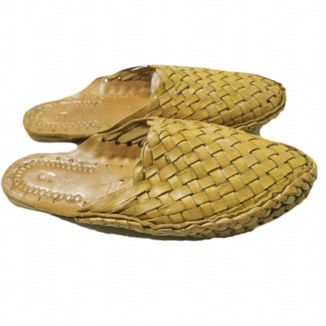 KENNETH FIELD ケネスフィールド INDIA SANDAL レザー編み込み インドサンダル 5(22-23cm程度) TAN ペタンコ シューズ【中古】【KENNETH FIELD】 レディースの靴/シューズ(サンダル)の商品写真