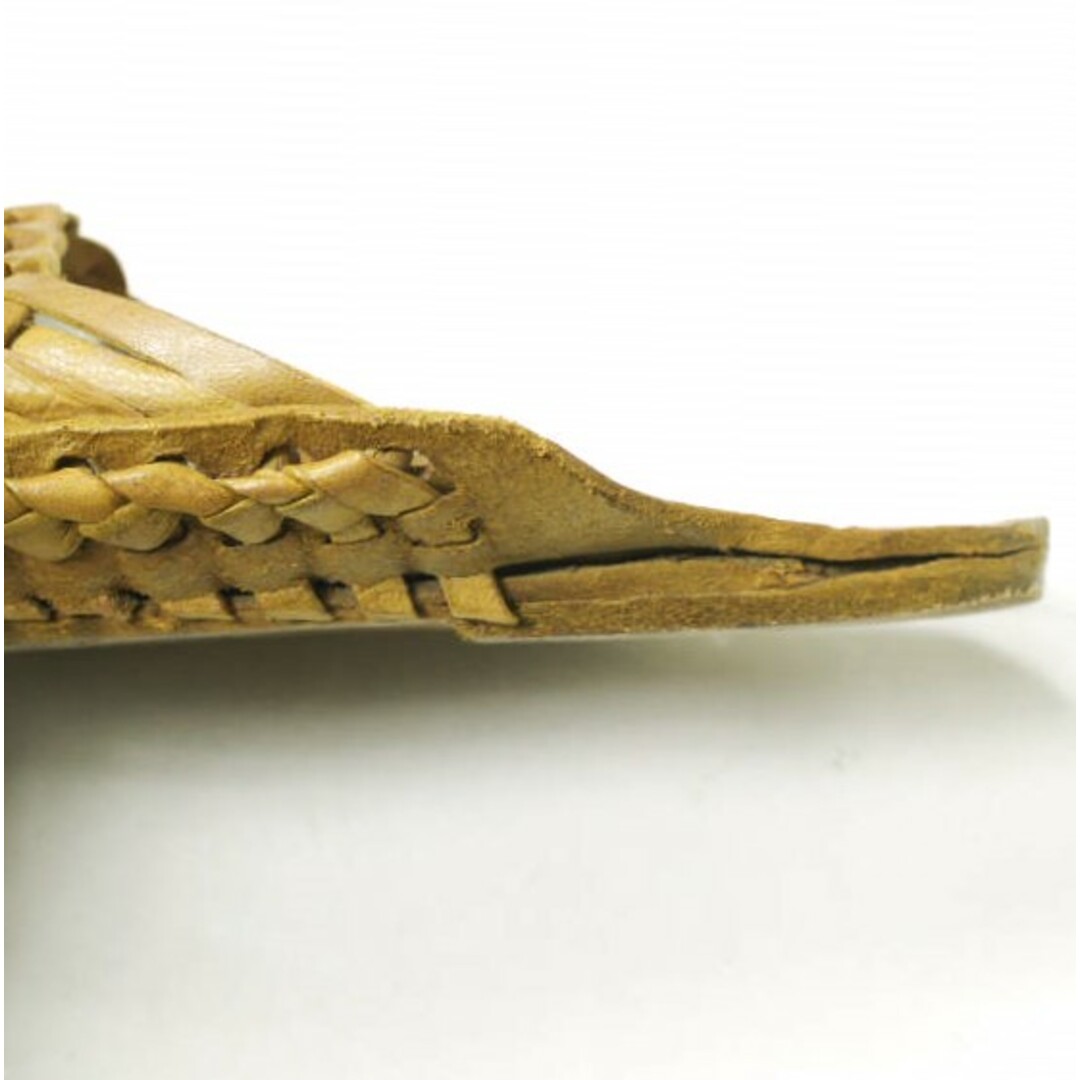 KENNETH FIELD ケネスフィールド INDIA SANDAL レザー編み込み インドサンダル 5(22-23cm程度) TAN ペタンコ シューズ【中古】【KENNETH FIELD】 レディースの靴/シューズ(サンダル)の商品写真