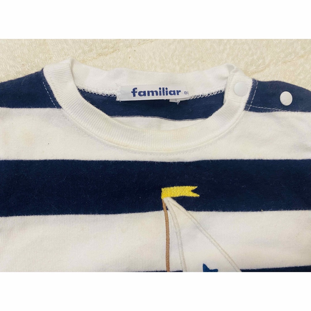 familiar(ファミリア)のファミリア♡Tシャツ80 キッズ/ベビー/マタニティのベビー服(~85cm)(Ｔシャツ)の商品写真