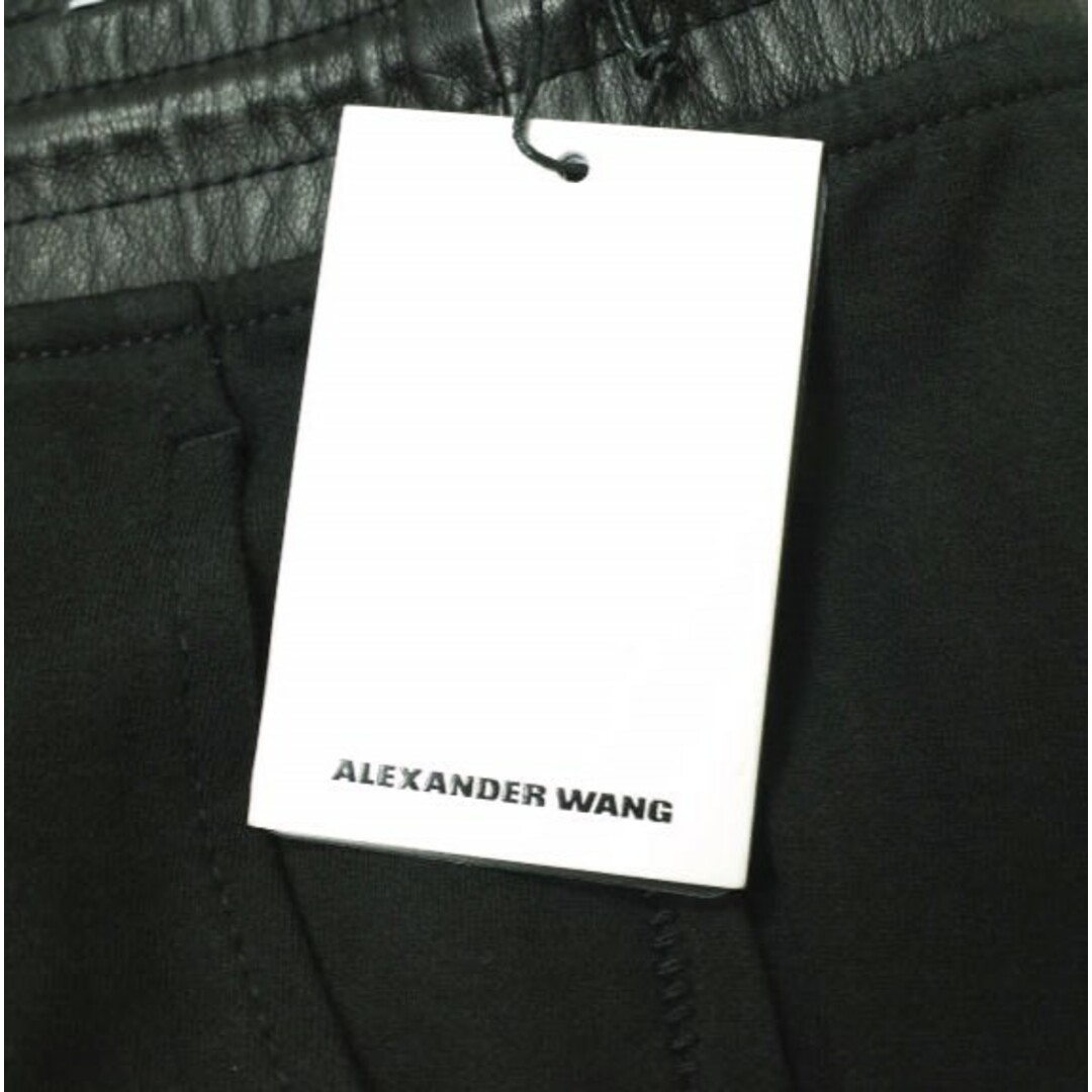 T by ALEXANDER WANG ティーバイアレキサンダーワン ウエストレザー イージーショートパンツ 401806P14 XS Black 定価29,700円 ラムスキン ショーツ ボトムス【新古品】【中古】【T by ALEXANDER WANG】 レディースのパンツ(ショートパンツ)の商品写真