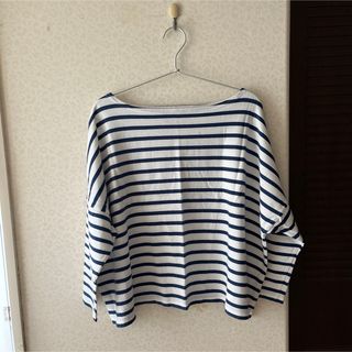 OUTIL ウティ tricot locronan バスクシャツ NAVY(カットソー(長袖/七分))