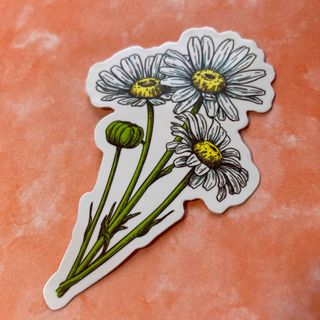 デイジーの防水ステッカー　Daisy Waterproof Sticker(車外アクセサリ)