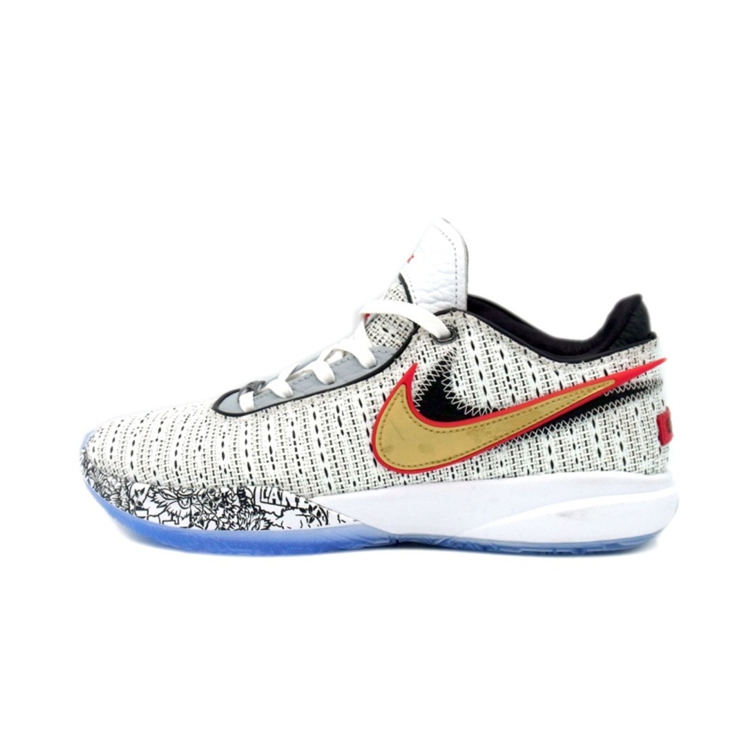 NIKE(ナイキ)のナイキ NIKE ■ 【 LEBRON 20 White Black University Red metallic Gold DJ5422 100 】 レブロン 20 ローカット スニーカー　f21724 メンズの靴/シューズ(スニーカー)の商品写真