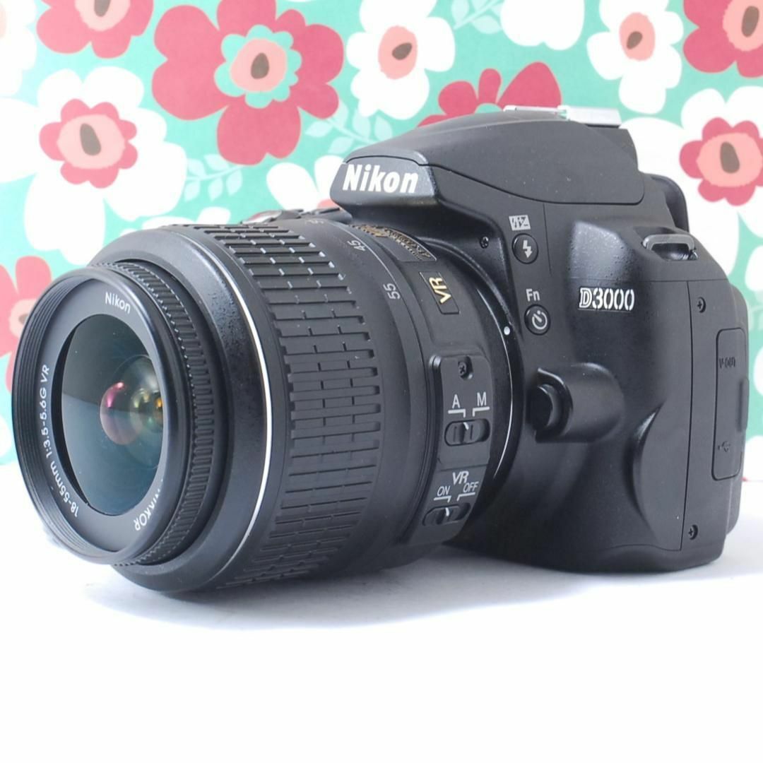 Nikon(ニコン)の❤️初心者でも使いこなせる一眼レフ❤Nikon Ｄ3000❤️スマホに送れる❤ スマホ/家電/カメラのカメラ(デジタル一眼)の商品写真