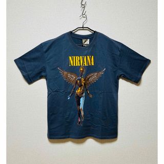 【No Brand】 NIRVANA プリントTシャツ　(グレー/XL)(Tシャツ/カットソー(半袖/袖なし))