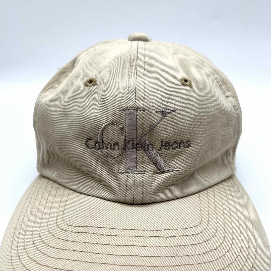 Calvin Klein(カルバンクライン)の【90s】Calvin Klein Jeans 刺繍ロゴキャップ 6パネル メンズの帽子(キャップ)の商品写真