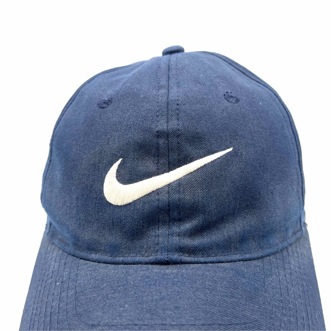 NIKE(ナイキ)の【90s】NIKE スウォッシュロゴキャップ 6パネル スナップバック 白タグ メンズの帽子(キャップ)の商品写真
