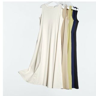 ユニクロ(UNIQLO)のエアリズム　タグ付き　Ｌサイズ　ワンピース(ロングワンピース/マキシワンピース)