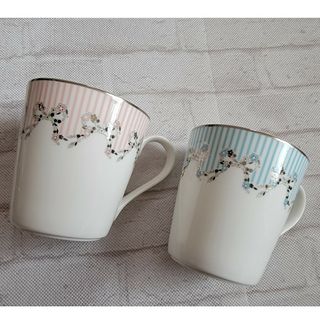 ノリタケ(Noritake)の【ノリタケ】花更紗 マグカップ(ペア)(食器)