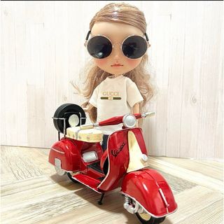 ブライス ヴィンテージ バイク スクーター Vespa ドール用 ブリキ(その他)