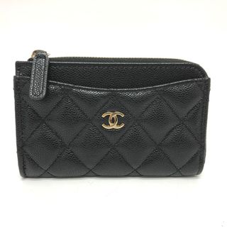 シャネル(CHANEL)のシャネル CHANEL タイムレスクラシック AP3179 マトラッセ コインケース キャビアスキン ブラック 未使用(コインケース)