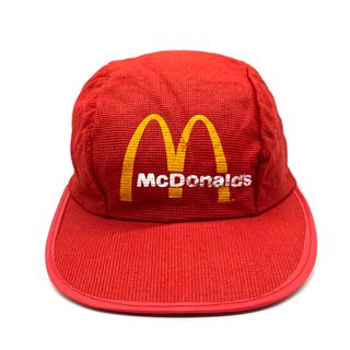 マクドナルド(マクドナルド)の【90s】McDonald's マクドナルド スタッフ クルー ロゴキャップ(キャップ)