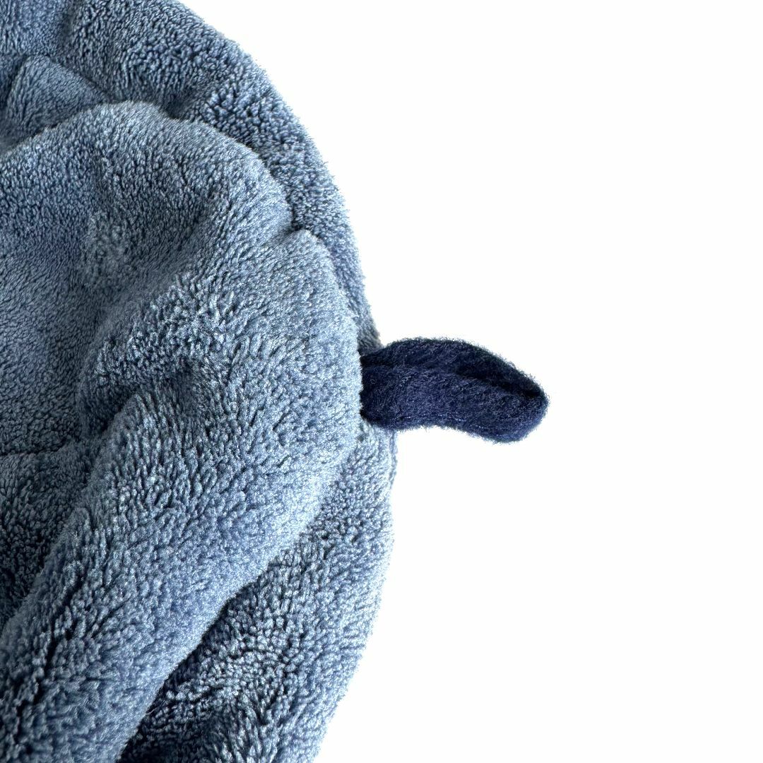 コーラルフリース サウナハット ブルー 帽子 高い吸水性 洗える 速乾 タオル メンズの帽子(ハット)の商品写真