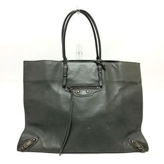 バレンシアガ(Balenciaga)のバレンシアガ BALENCIAGA ザ・ペーパー 236701 ミラー付き トートバッグ レザー グレー(トートバッグ)