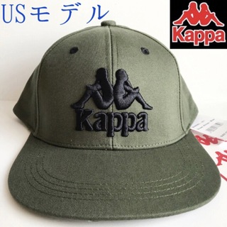 カッパ(Kappa)のレア【新品】Kappa カッパ キャップ USA 帽子 カーキ(キャップ)