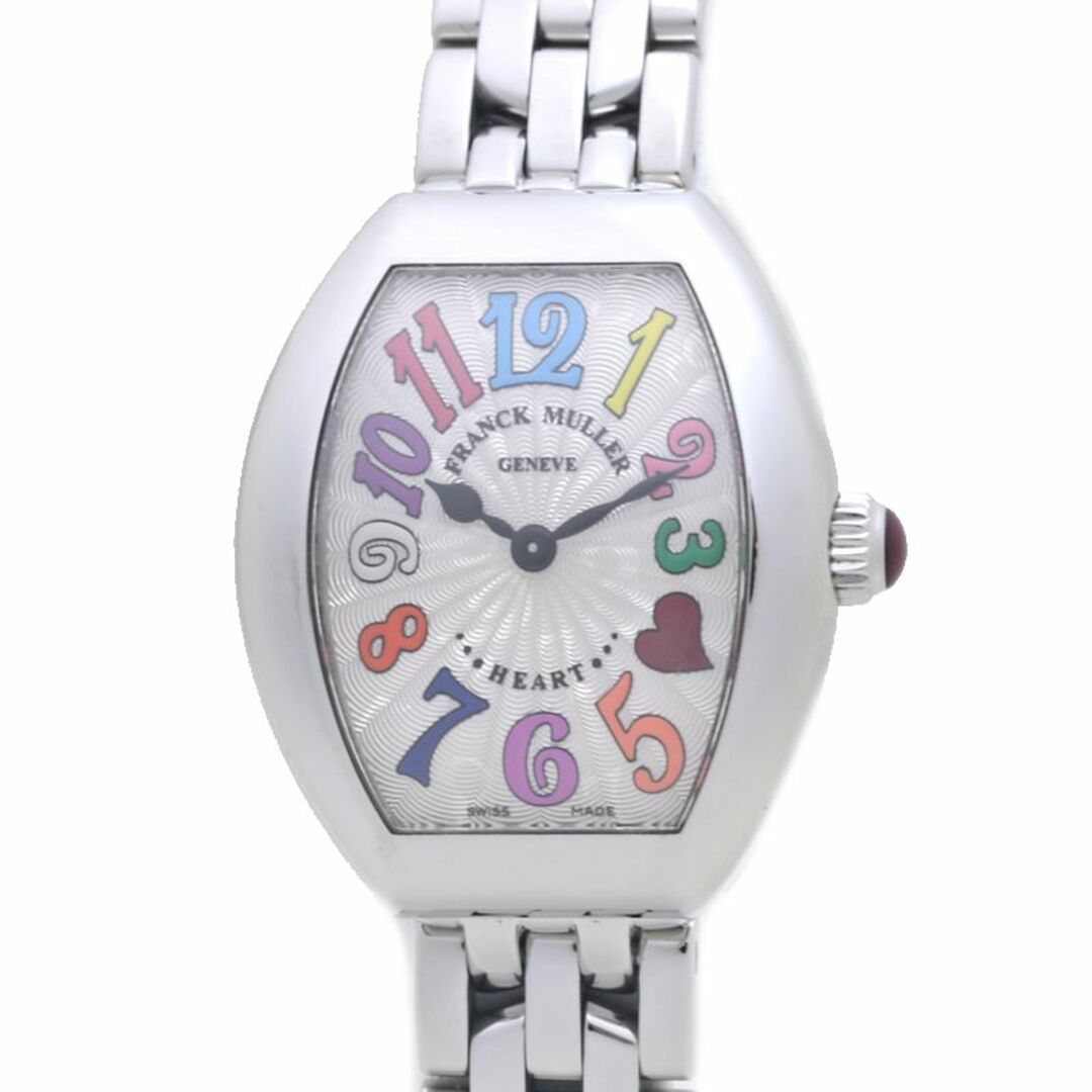 FRANCK MULLER(フランクミュラー)のFRANCK MULLER フランクミュラー ハートトゥハート トレゾ 5002SQZC4HJCOLAC カラードリーム【'19年正規店購入/電池交換済】 ステンレススチール  レディース /39412【中古】【腕時計】 レディースのファッション小物(腕時計)の商品写真