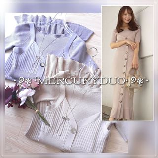 MERCURYDUO - 美品 MERCURYDUO 2wayニット キャミワンピース セットアップ