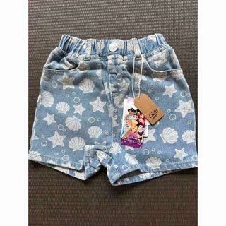 しまむら - リトシー　90センチ　アリエル　デニム　ショートパンツ　プリンセス　しまむら