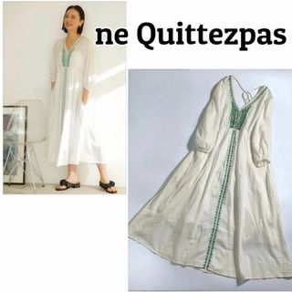 ヌキテパ(ne Quittez pas)の【完売品‼️】ne Quittez pas ヌキテパ　ワンピース　Vネック(ロングワンピース/マキシワンピース)