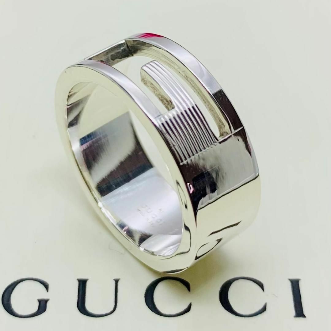 Gucci(グッチ)のC267 極美品 グッチ Gリング 刻印13 指輪 サイズ およそ 11.5 号 レディースのアクセサリー(リング(指輪))の商品写真