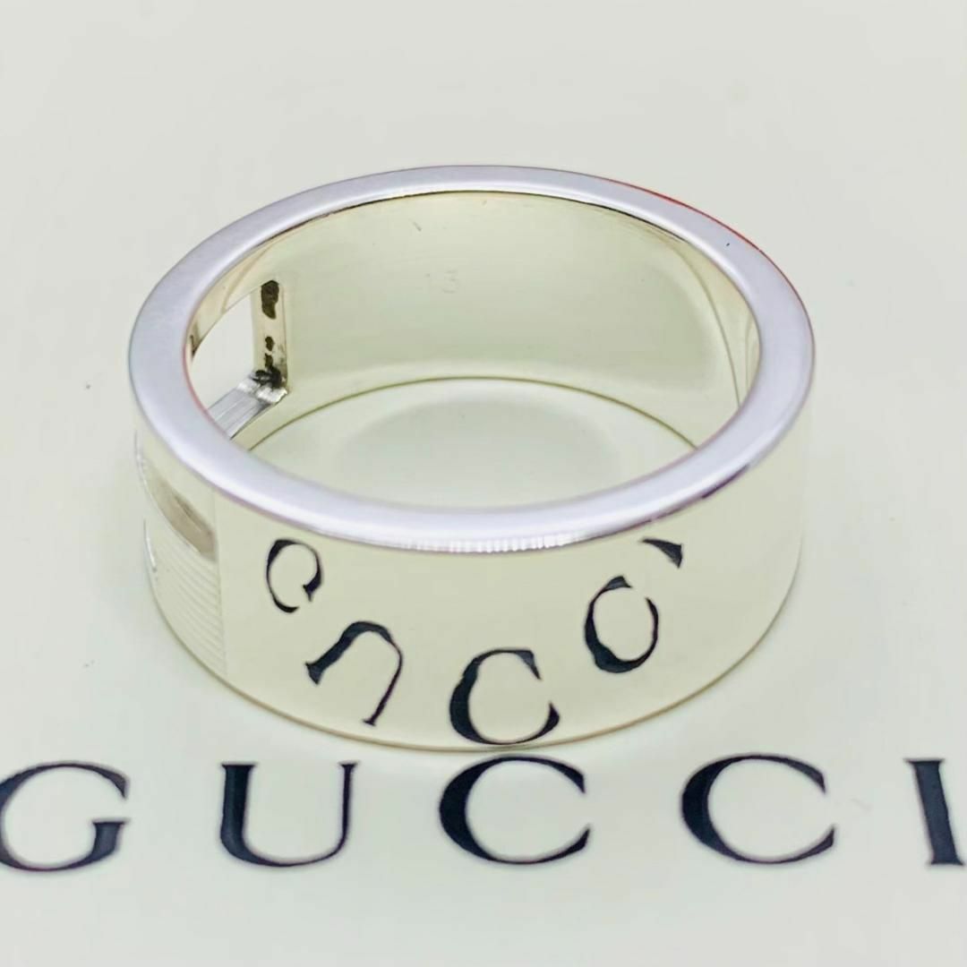 Gucci(グッチ)のC267 極美品 グッチ Gリング 刻印13 指輪 サイズ およそ 11.5 号 レディースのアクセサリー(リング(指輪))の商品写真