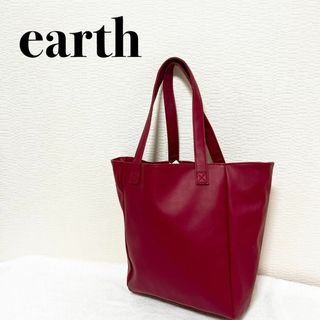 アースミュージックアンドエコロジー(earth music & ecology)の未使用美品✨earthアースミュージックアンドエコロジーセミショルダーバッグ赤(ショルダーバッグ)