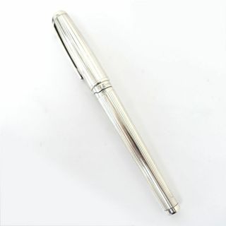 フェノメノン(PHENOMENON)のS.T.Dupont / デュポン ◆万年筆 シルバー コンバーター 吸入式 二ブ：18K 750 【ボールペン/万年筆/シャープペン/マジック/鉛筆/えんぴつ/ペン/筆記具】 ブランド【中古】 [0220486342](その他)