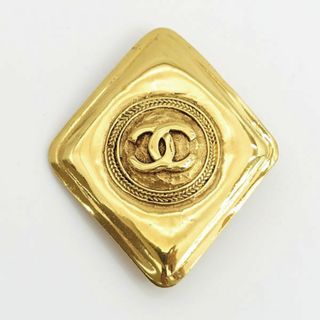 シャネル(CHANEL)のCHANEL / シャネル ◆ブローチ ひし形 ココマーク ゴールド  ブランド【中古】 [0220486538](ブローチ/コサージュ)