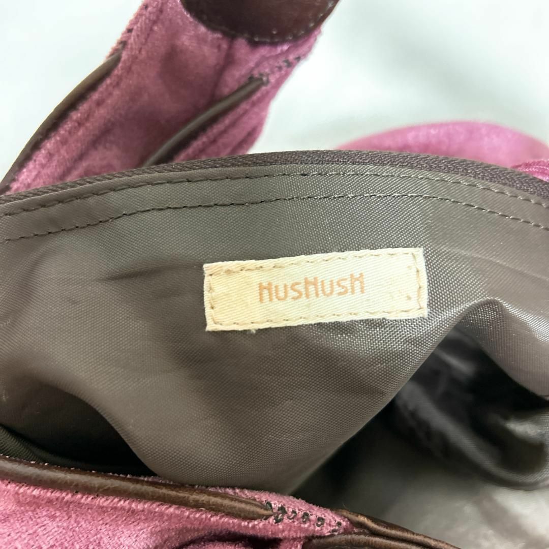 HusHush(ハッシュアッシュ)の美品✨HUSHUSH ハッシュハッシュセミショルダーバッグトートバッグピンク レディースのバッグ(ショルダーバッグ)の商品写真