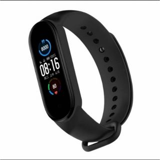 Xiaomi miband 7/6/5 交換バンド　ブラック(ラバーベルト)