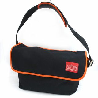 Manhattan Portage × BEAMS ◆メッセンジャーバッグショルダーバッグ/ブラック×オレンジ 2075388 【バッグ/バック/BAG/鞄/カバン】 メンズファッション【中古】 [0220487121](ショルダーバッグ)