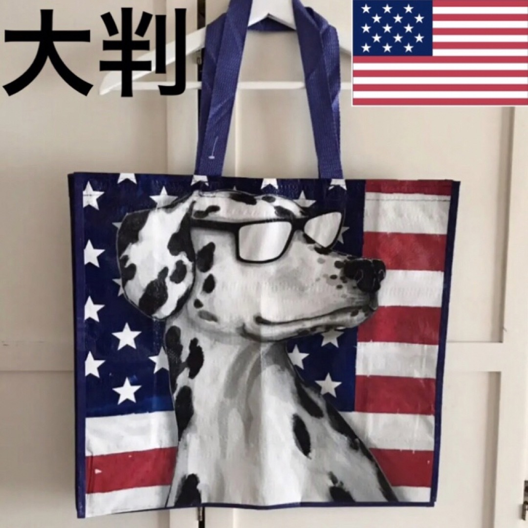 レア 新品 from USA 犬柄トートバッグ 人気 犬 dog エコバッグ レディースのバッグ(エコバッグ)の商品写真