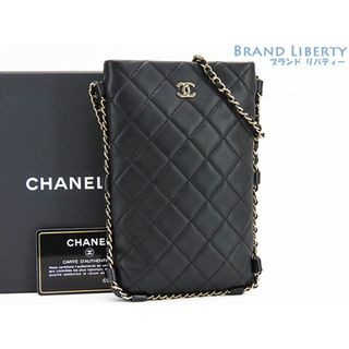 シャネル(CHANEL)の超美品シャネルマトラッセココマークチェーンショルダーポーチフォンケース(ショルダーバッグ)