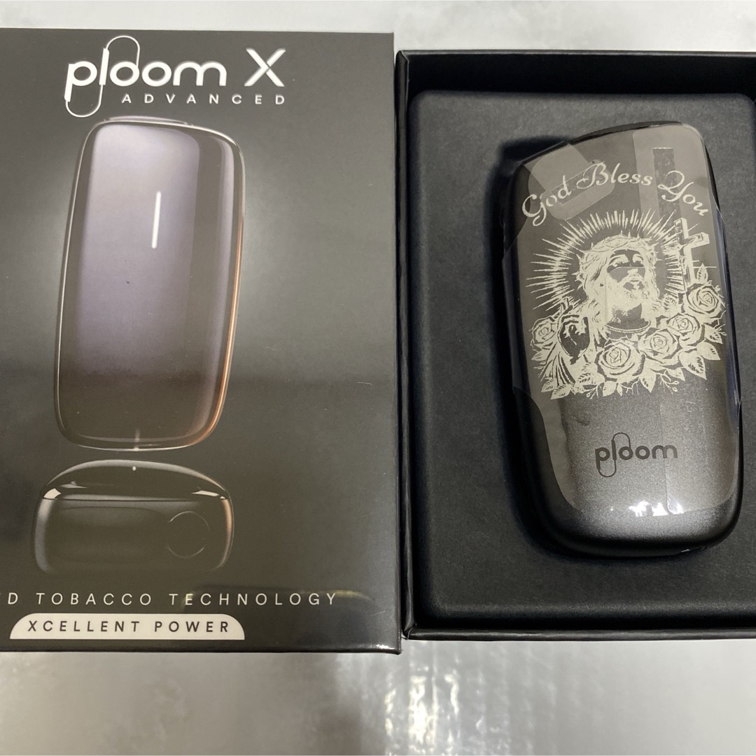 PloomTECH(プルームテック)のキリスト デザイン プルームエックス Ploom X アドバンスド 本体 黒 メンズのファッション小物(タバコグッズ)の商品写真