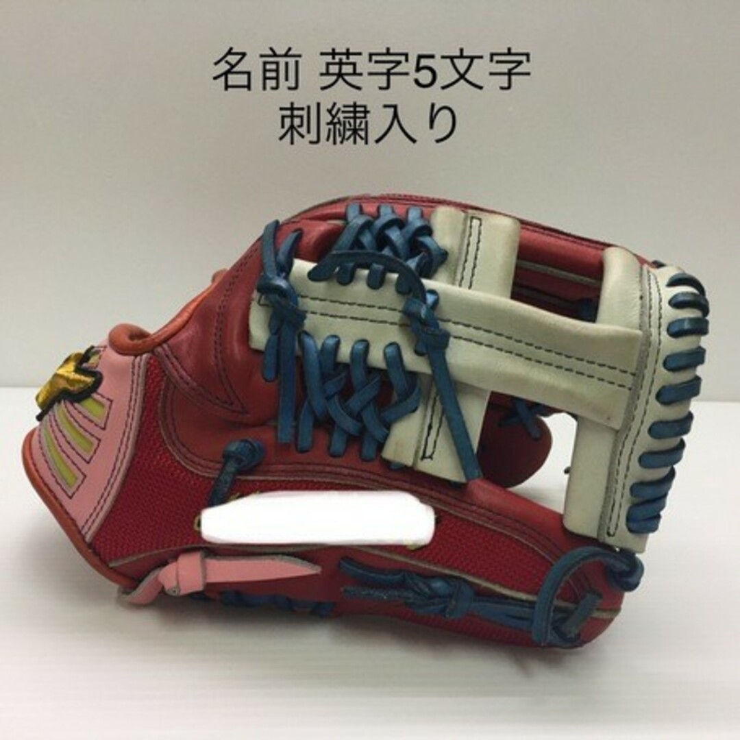 Mizuno Pro(ミズノプロ)の中古品 ミズノ MIZUNO ミズノプロ 軟式 内野手用オーダーグローブ 刺繍入り 1012 スポーツ/アウトドアの野球(グローブ)の商品写真