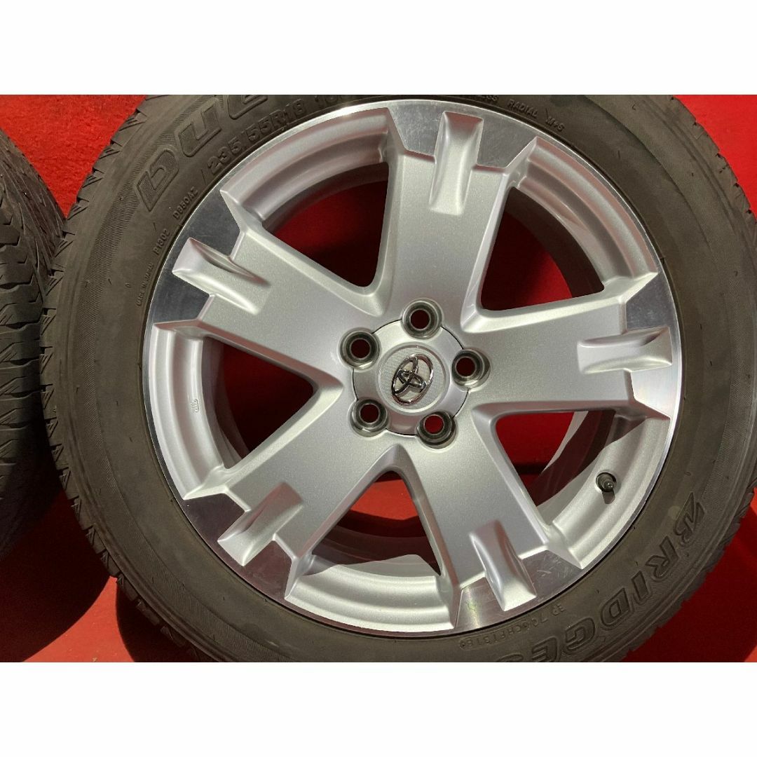 中古サマータイヤホイールセット 【235/55R18 BRIDGESTONE DUELER H/L 850】[トヨタ ヴァンガード純正] 4本SET 自動車/バイクの自動車(タイヤ・ホイールセット)の商品写真