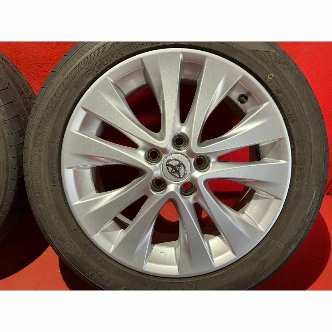 中古サマータイヤホイールセット 【235/50R18 TOYO TRANPATH Lu Ⅱ】[トヨタ アルファード純正] 4本SET 自動車/バイクの自動車(タイヤ・ホイールセット)の商品写真