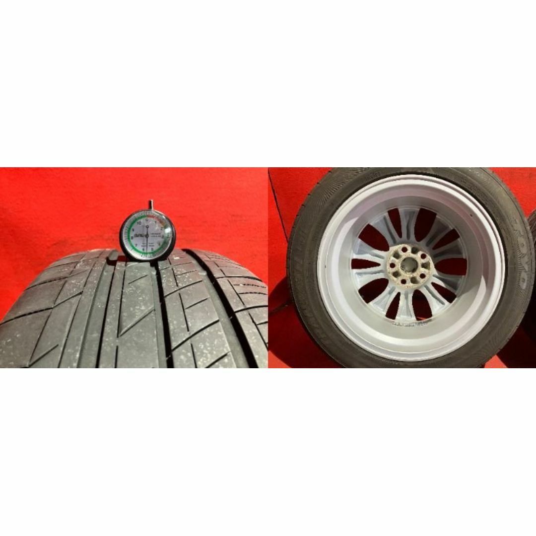 中古サマータイヤホイールセット 【235/50R18 TOYO TRANPATH Lu Ⅱ】[トヨタ アルファード純正] 4本SET 自動車/バイクの自動車(タイヤ・ホイールセット)の商品写真