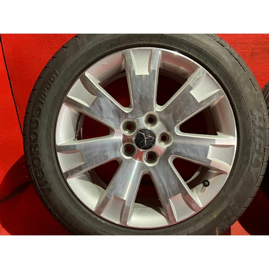 中古サマータイヤホイールセット 【225/55R18 HIFLY HP801】[ミツビシ デリカ D5純正] 4本SET 自動車/バイクの自動車(タイヤ・ホイールセット)の商品写真