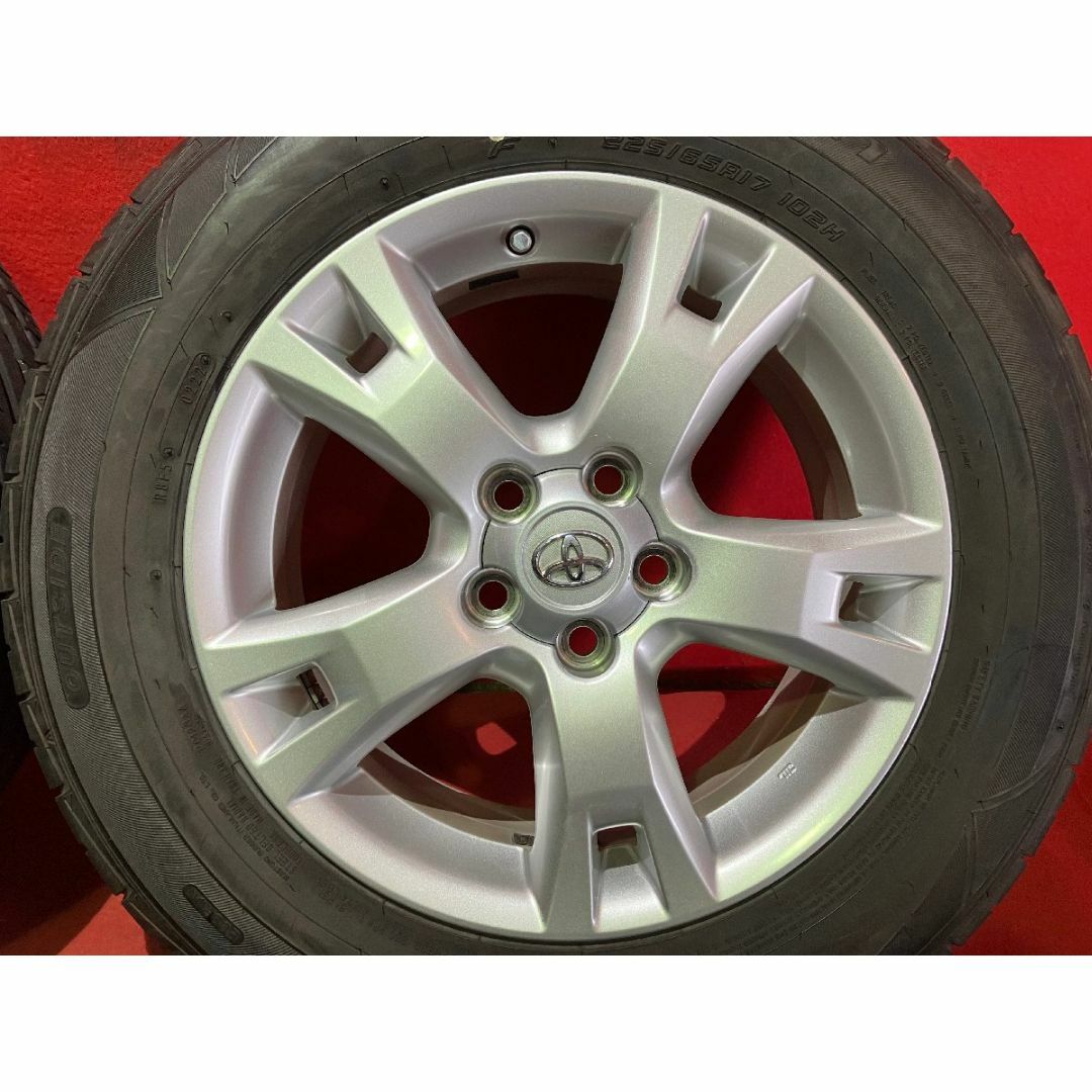 中古サマータイヤホイールセット 【225/65R17 FALKEN ZE914】[トヨタ RAV4純正] 4本SET 自動車/バイクの自動車(タイヤ・ホイールセット)の商品写真