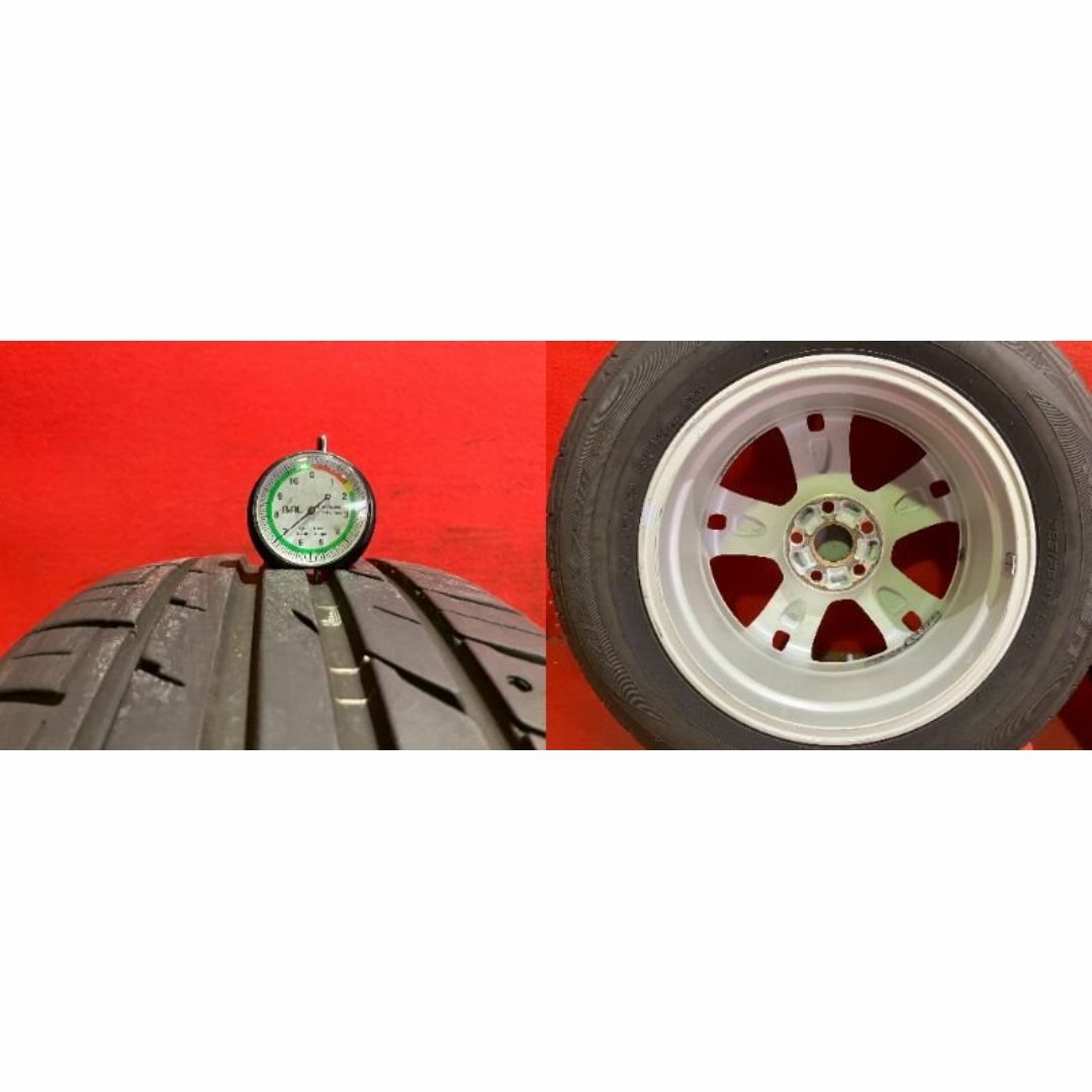 中古サマータイヤホイールセット 【225/65R17 FALKEN ZE914】[トヨタ RAV4純正] 4本SET 自動車/バイクの自動車(タイヤ・ホイールセット)の商品写真