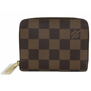 ルイヴィトン(LOUIS VUITTON)の【☆未使用品☆】【布袋あり】LOUIS VUITTON　ルイヴィトン 　ジッピーコインパース　N63070　ダミエ　ブラウン　コインケース　小銭入れ　シンプル　レディース　メンズ　ユニセックス　ギフト　プレゼント包装可【中古】松前R56号店(財布)