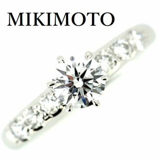 ミキモト(MIKIMOTO)のミキモト ダイヤモンド 0.50ct E-VS1-3EX リング Pt950(リング(指輪))