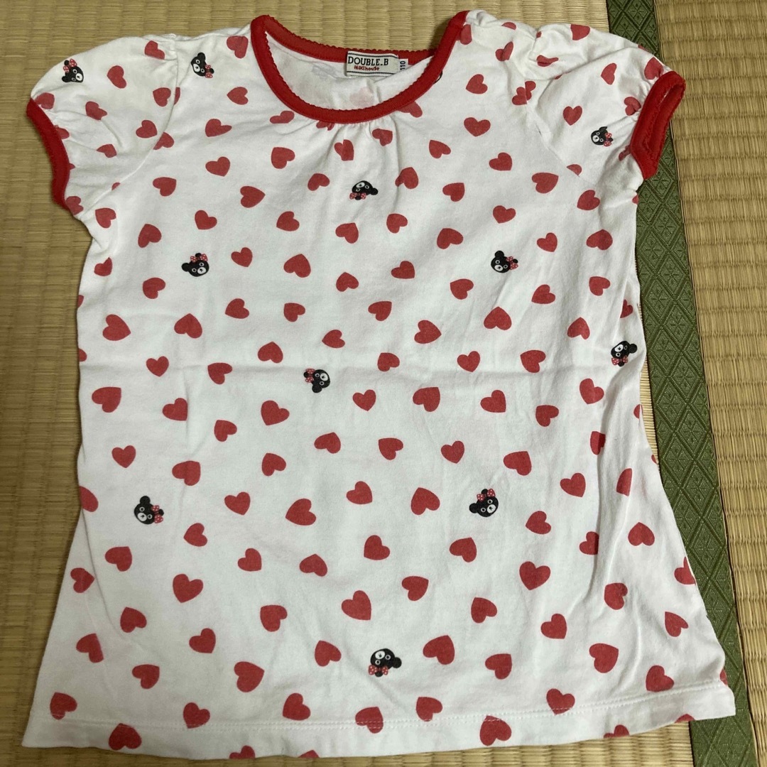 DOUBLE.B(ダブルビー)のダブルビー　半袖Tシャツ　110 キッズ/ベビー/マタニティのキッズ服女の子用(90cm~)(Tシャツ/カットソー)の商品写真