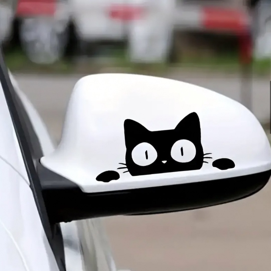 黒猫 ステッカー 車 カーステッカー 猫 窓ガラス シール スマホ  #10 その他のペット用品(猫)の商品写真